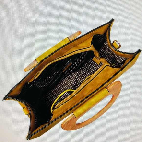 Vegan leather satchel or cross body bag - Picture 5 of 6